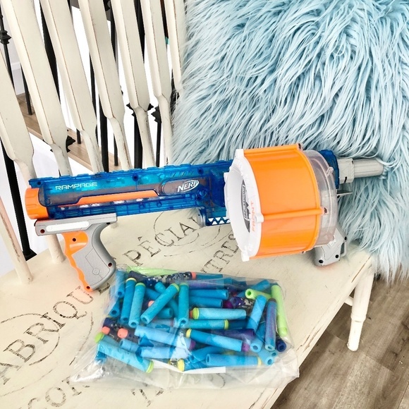 Nerf, N-Strike, Elite Rampage, Sonic Ice Blue Blaster, With Over 80 Darts - Picture 3 of 13